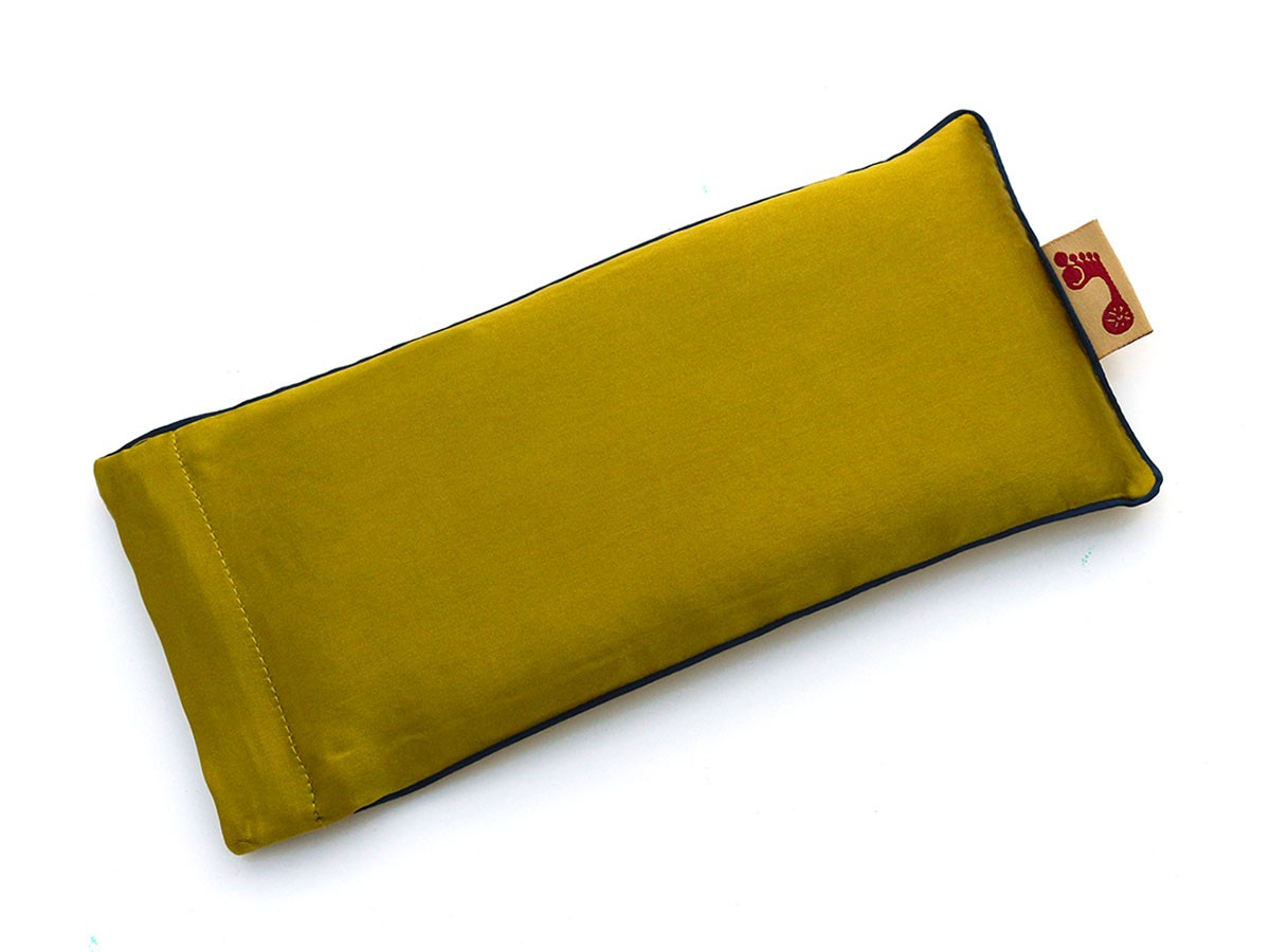 Moss Eye Pillow (Navy Piping)