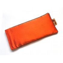 Tangerine Eye Pillow (Grey Piping)