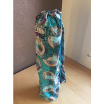 Teal Geometric Yoga Mat Bag