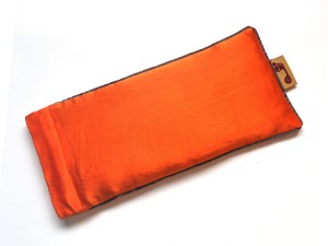 Tangerine Eye Pillow (Grey Piping)