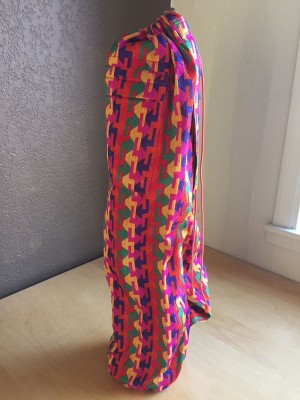 Geometric Pattern Cotton Yoga Mat Bag