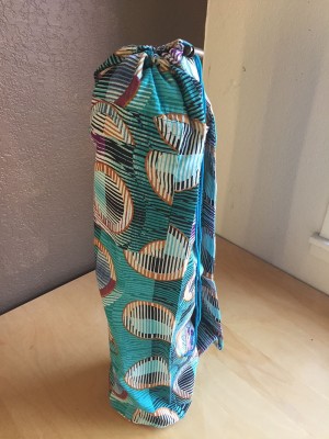 Teal Geometric Yoga Mat Bag
