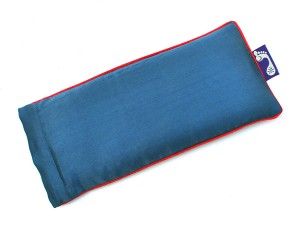 Marine Blue Eye Pillow (Red Piping)